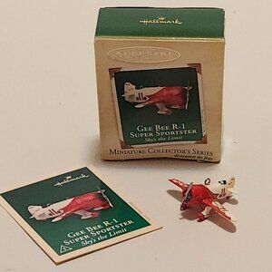 RETRO HALLMARK Keepsake Gee Bee R-1 Super Sportster Sky's the Limit MINIATURE